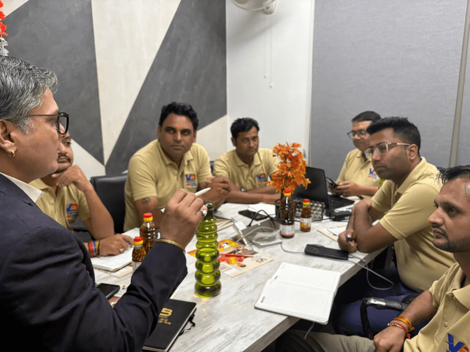 Veer Bharat management team in a planning meeting